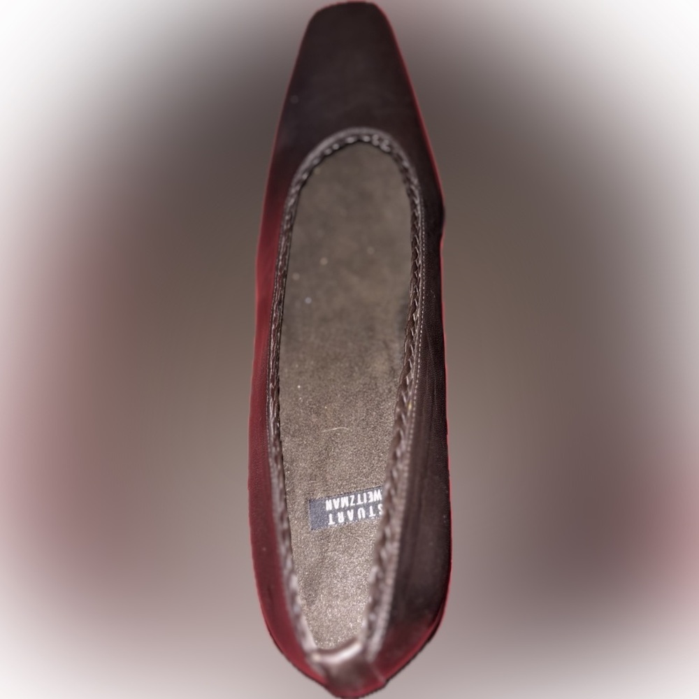 Stuart Weitzman Leather Block Heel Pumps - Picture 3 of 8